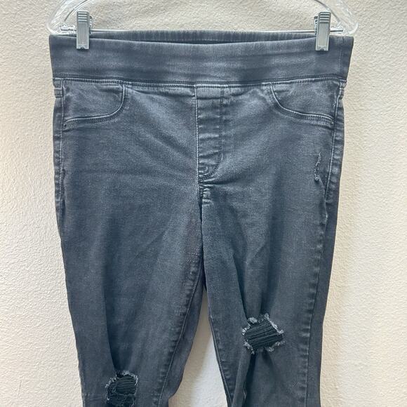 Old Navy Jeans Womens Size 10 Black Rockstar Mid Rise Stretch Jegging Pull On - Picture 3 of 5